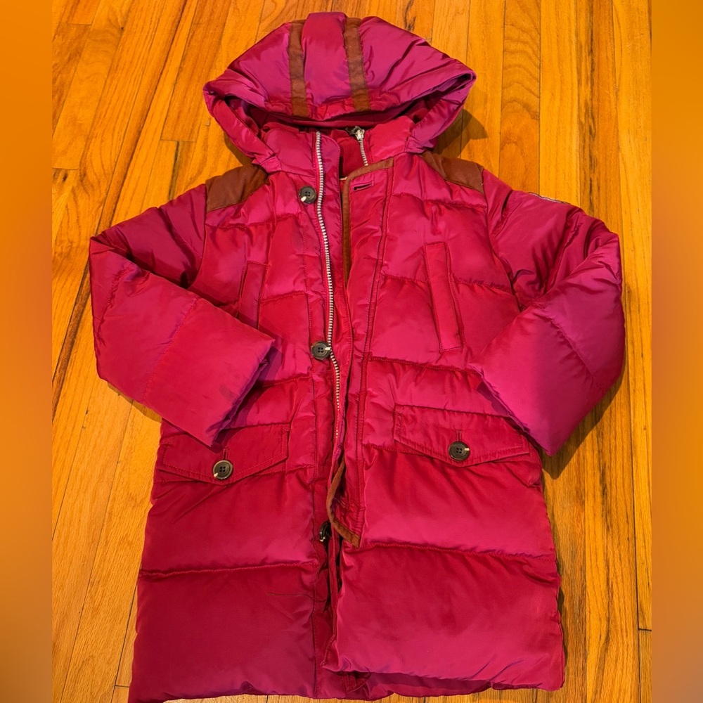 United Colors Of Benetton Kids Hooded Puffer Jacket - Fuchsia